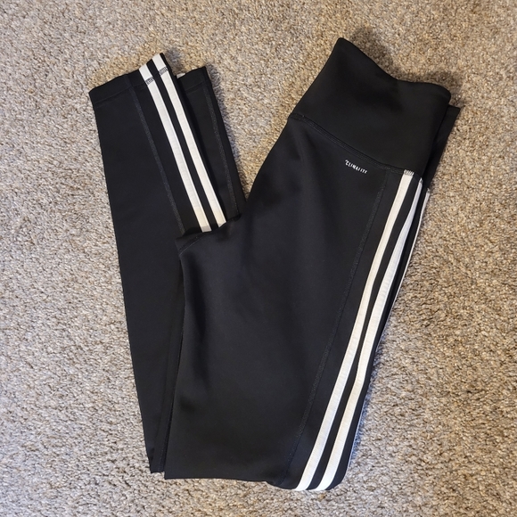 Adidas Three Stripes Classic Black Leggings - Picture 7 of 7